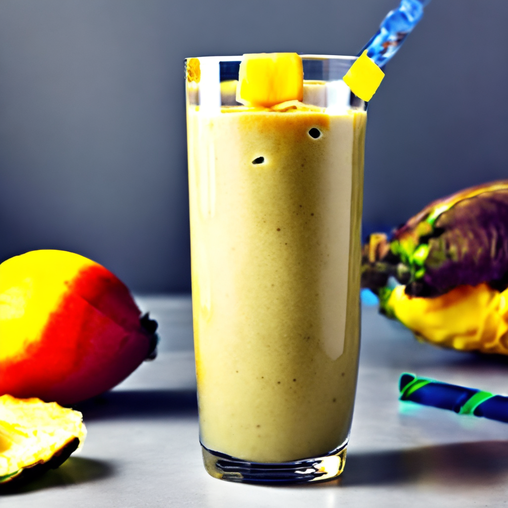 Baby Smoothie mit Banane, Mango & Kiwi - Erfrischendes Sommergetränk